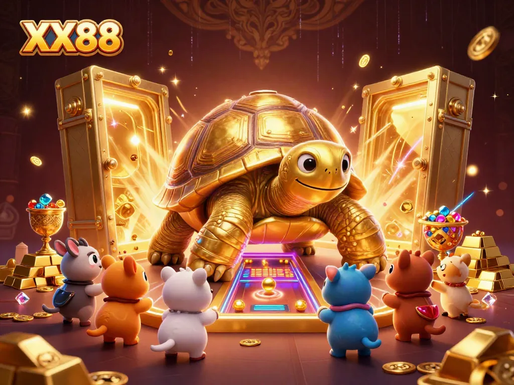 Experience the excitement of XX88 with a giant tortoise pinball machine and treasures galore.