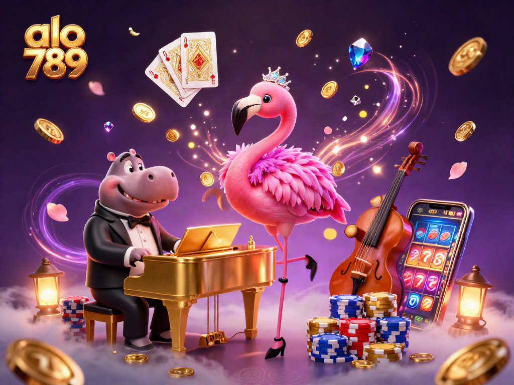 Experience exciting games with alo 789, showcasing vibrant casino elements and dynamic characters.