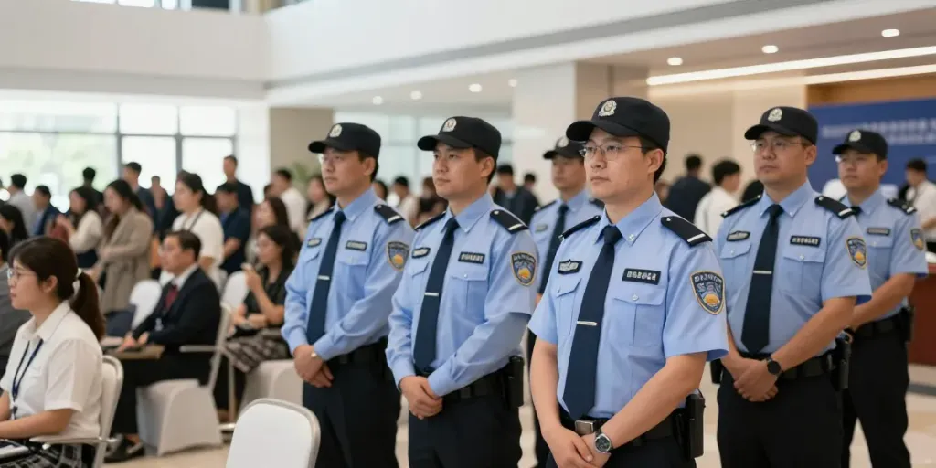 Security Solutions provided by trusted local security team at corporate event, ensuring safety, community service.