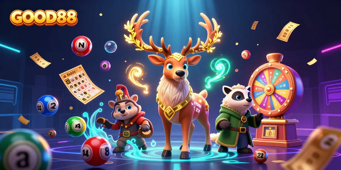 Engage with GOOD88's lottery excitement through vibrant game elements and enchanting characters.