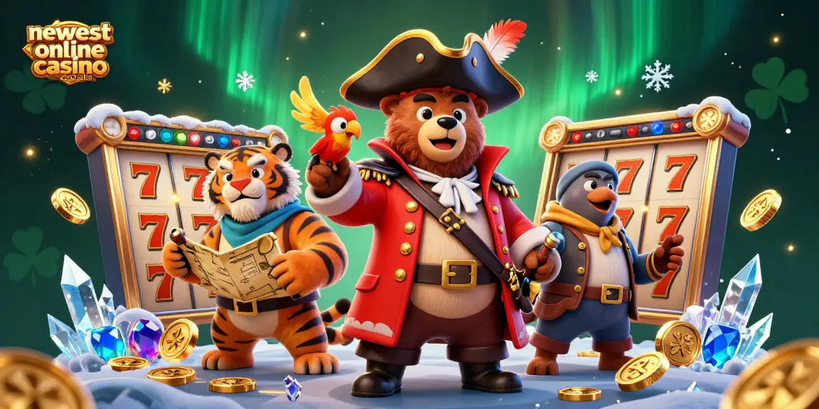 Experience the thrills of the newest online casino Australia with vibrant gaming characters and dynamic slot elements.